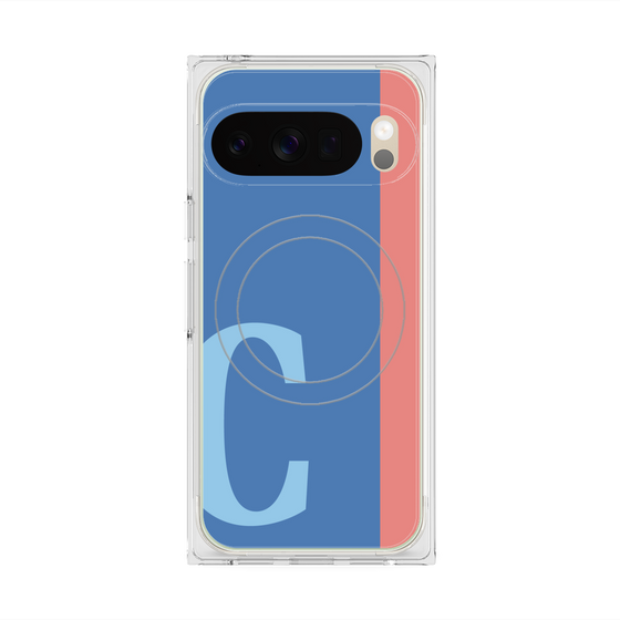 Premium Square Case with Pixelsnap［ Original - initial color line - C blue ］