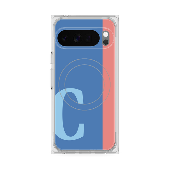 Premium Square Case with Pixelsnap［ Original - initial color line - C blue ］