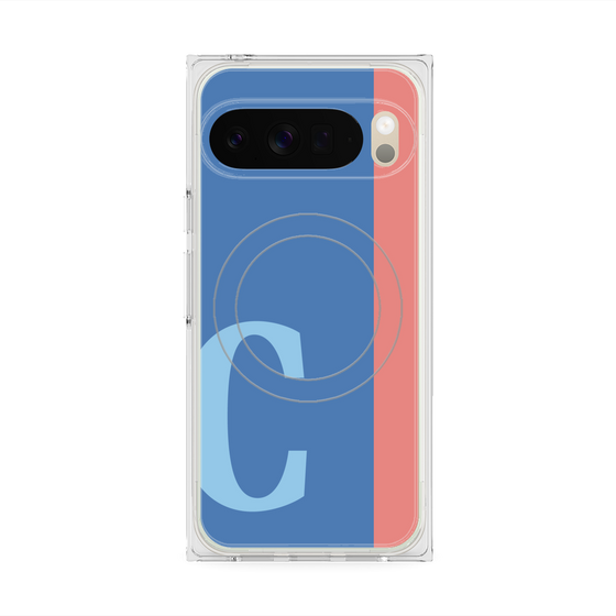 Premium Square Case with Pixelsnap［ Original - initial color line - C blue ］