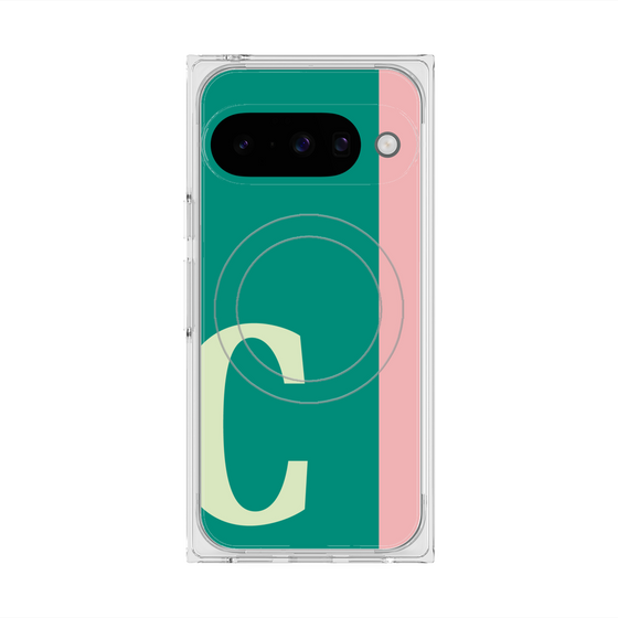 Premium Square Case with Pixelsnap［ Original - initial color line - C green ］