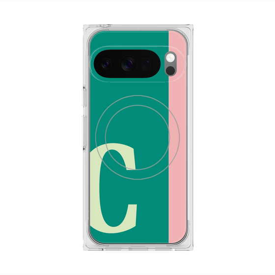 Premium Square Case with Pixelsnap［ Original - initial color line - C green ］