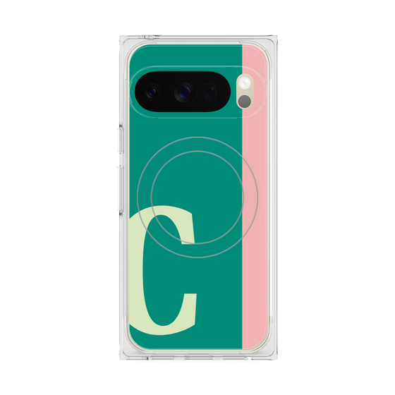 Premium Square Case with Pixelsnap［ Original - initial color line - C green ］