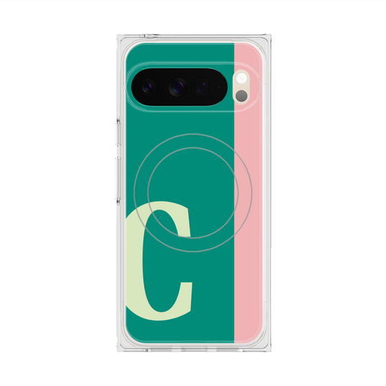 Premium Square Case with Pixelsnap［ Original - initial color line - C green ］