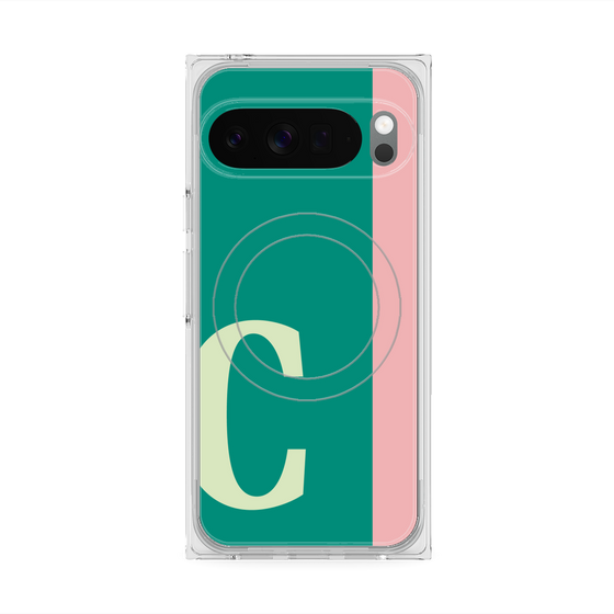 Premium Square Case with Pixelsnap［ Original - initial color line - C green ］