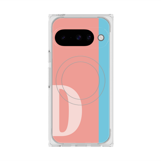 Premium Square Case with Pixelsnap［ Original - initial color line - D pink ］