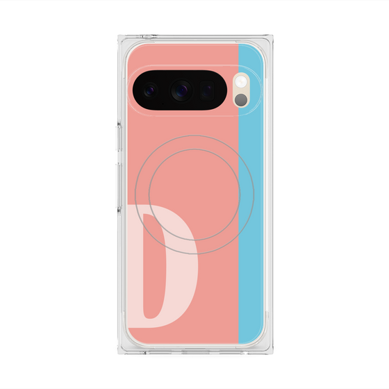 Premium Square Case with Pixelsnap［ Original - initial color line - D pink ］