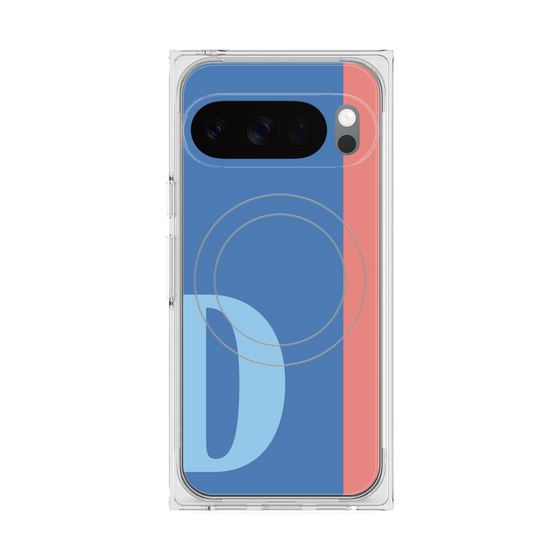 Premium Square Case with Pixelsnap［ Original - initial color line - D blue ］