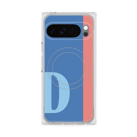 Premium Square Case with Pixelsnap［ Original - initial color line - D blue ］