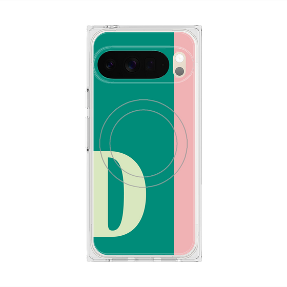 Premium Square Case with Pixelsnap［ Original - initial color line - D green ］