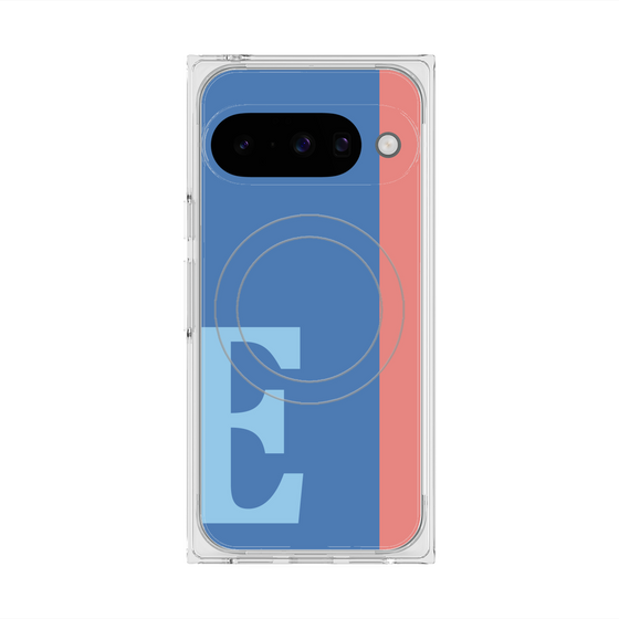 Premium Square Case with Pixelsnap［ Original - initial color line - E blue ］