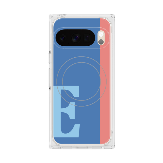 Premium Square Case with Pixelsnap［ Original - initial color line - E blue ］