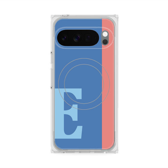 Premium Square Case with Pixelsnap［ Original - initial color line - E blue ］