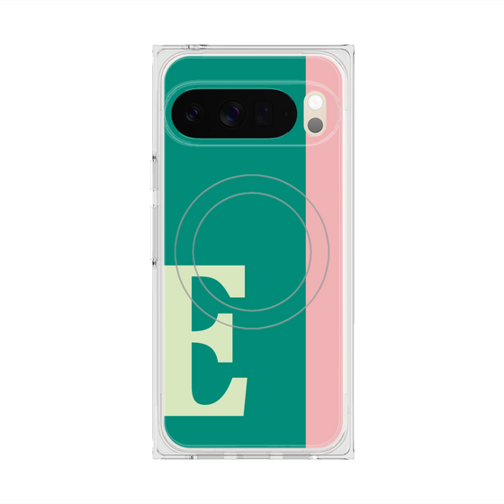 Premium Square Case with Pixelsnap［ Original - initial color line - E green ］