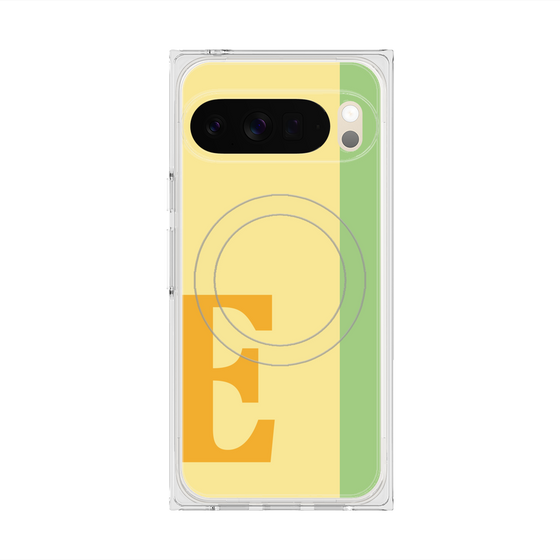 Premium Square Case with Pixelsnap［ Original - initial color line - E yellow ］