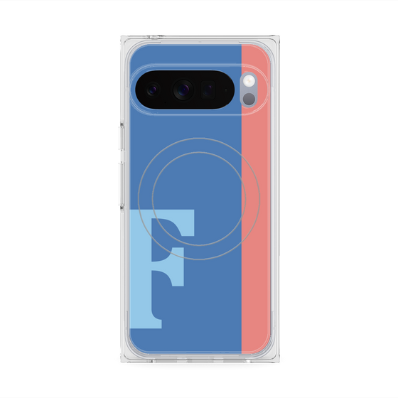 Premium Square Case with Pixelsnap［ Original - initial color line - F blue ］