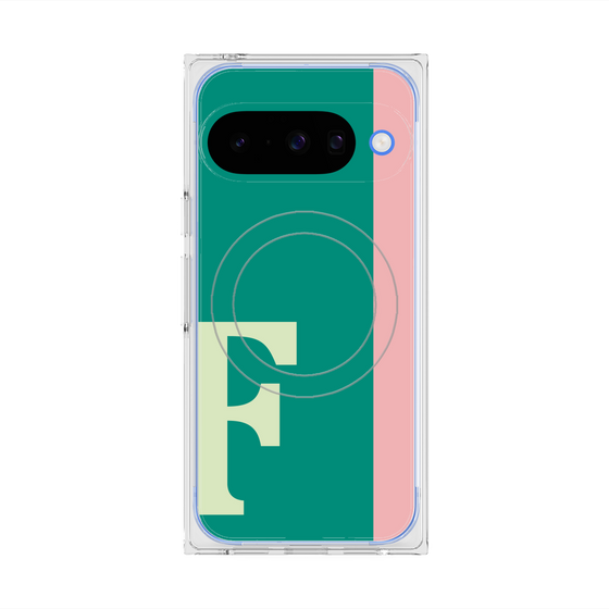 Premium Square Case with Pixelsnap［ Original - initial color line - F green ］