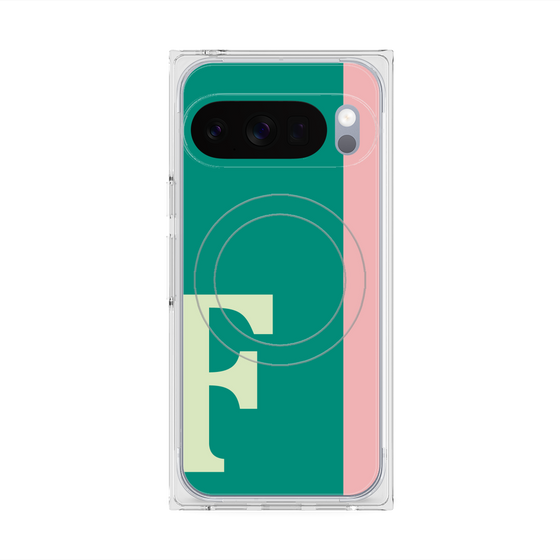 Premium Square Case with Pixelsnap［ Original - initial color line - F green ］