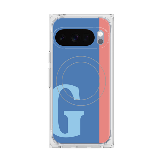 Premium Square Case with Pixelsnap［ Original - initial color line - G blue ］