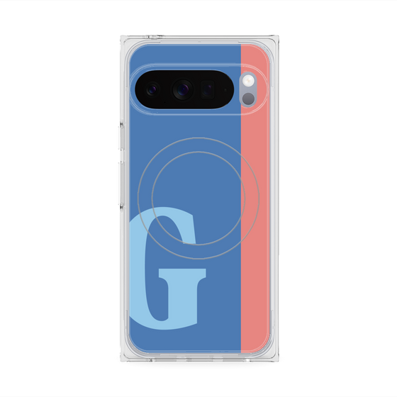 Premium Square Case with Pixelsnap［ Original - initial color line - G blue ］