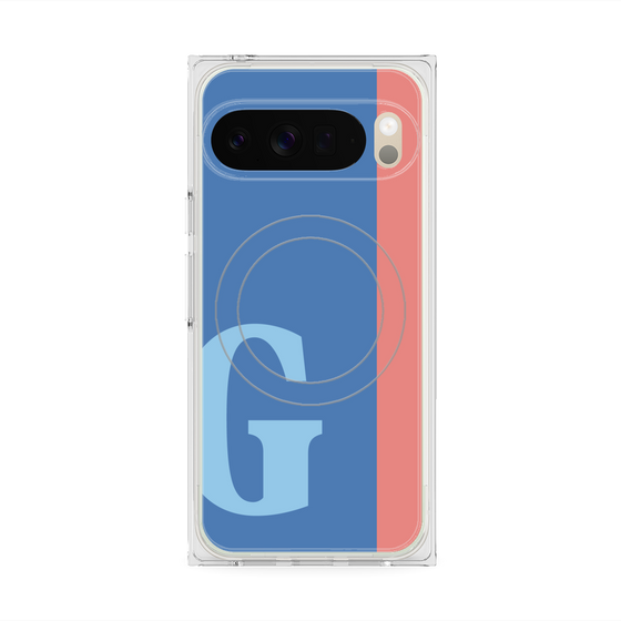 Premium Square Case with Pixelsnap［ Original - initial color line - G blue ］