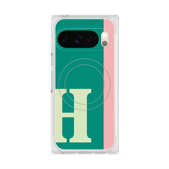 Premium Square Case with Pixelsnap［ Original - initial color line - H green ］