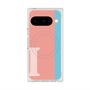 Premium Square Case with Pixelsnap［ Original - initial color line - I pink ］