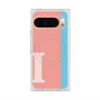 Premium Square Case with Pixelsnap［ Original - initial color line - I pink ］