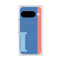 Premium Square Case with Pixelsnap［ Original - initial color line - I blue ］