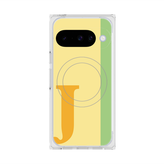 Premium Square Case with Pixelsnap［ Original - initial color line - J yellow ］