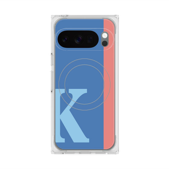 Premium Square Case with Pixelsnap［ Original - initial color line - K blue ］