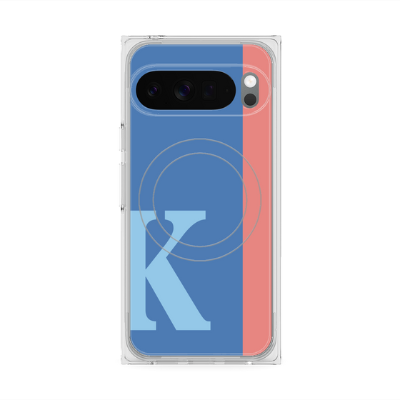 Premium Square Case with Pixelsnap［ Original - initial color line - K blue ］
