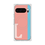 Premium Square Case with Pixelsnap［ Original - initial color line - L pink ］