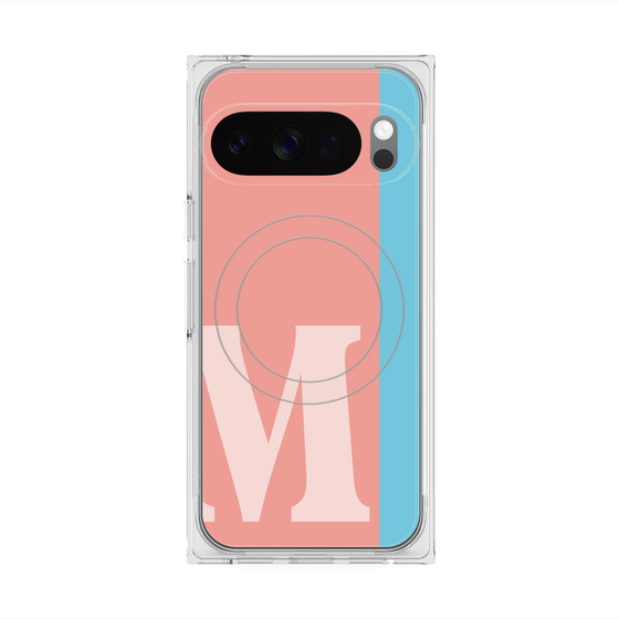 Premium Square Case with Pixelsnap［ Original - initial color line - M pink ］