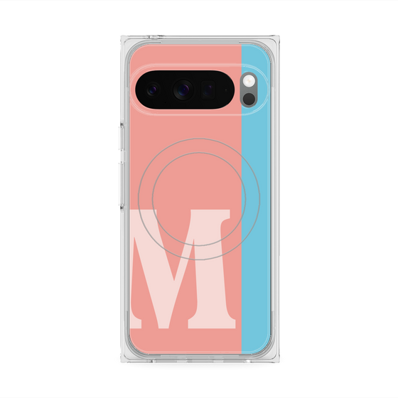 Premium Square Case with Pixelsnap［ Original - initial color line - M pink ］