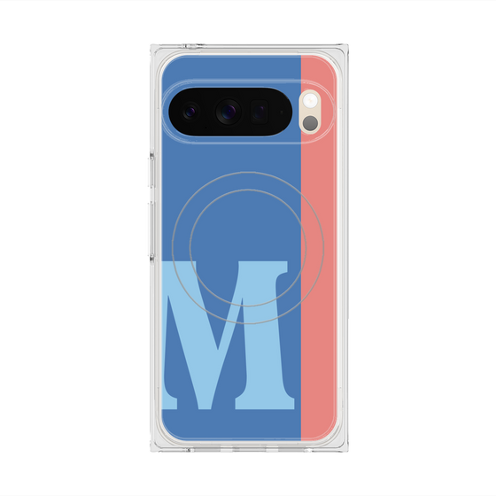 Premium Square Case with Pixelsnap［ Original - initial color line - M blue ］