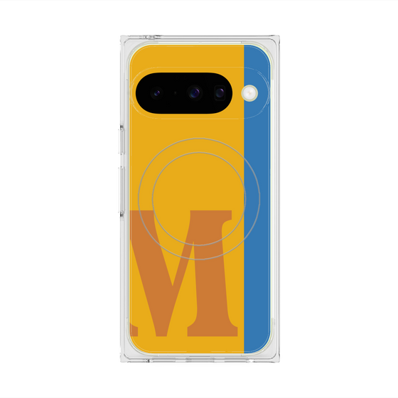 Premium Square Case with Pixelsnap［ Original - initial color line - M orange ］