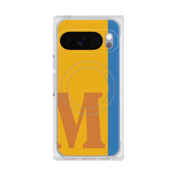 Premium Square Case with Pixelsnap［ Original - initial color line - M orange ］