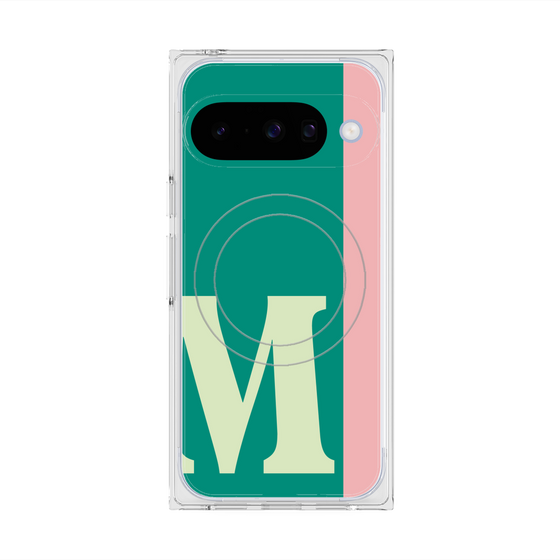 Premium Square Case with Pixelsnap［ Original - initial color line - M green ］