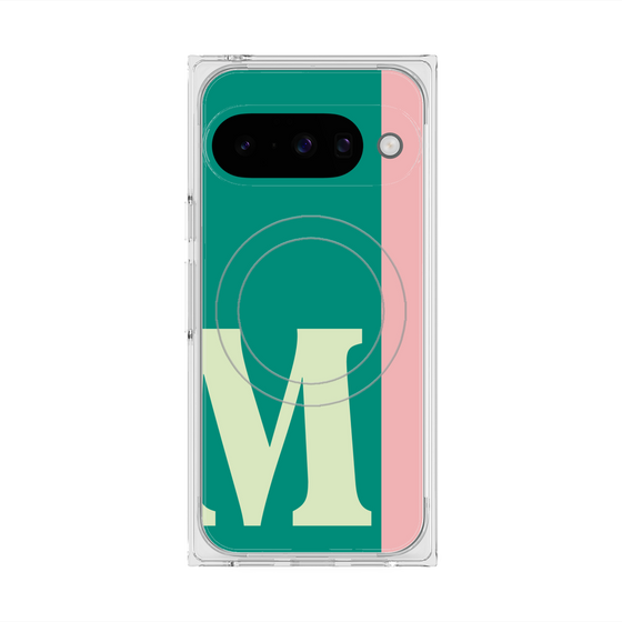 Premium Square Case with Pixelsnap［ Original - initial color line - M green ］