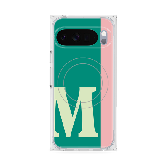 Premium Square Case with Pixelsnap［ Original - initial color line - M green ］