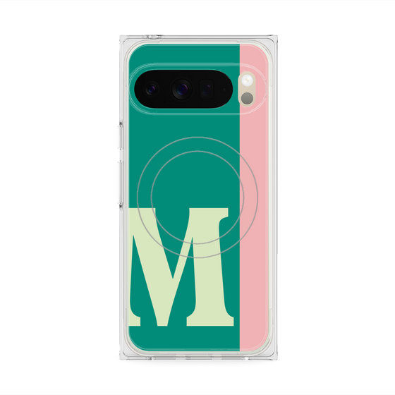 Premium Square Case with Pixelsnap［ Original - initial color line - M green ］