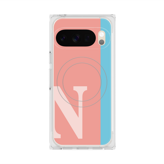 Premium Square Case with Pixelsnap［ Original - initial color line - N pink ］