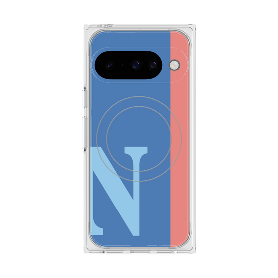 Premium Square Case with Pixelsnap［ Original - initial color line - N blue ］