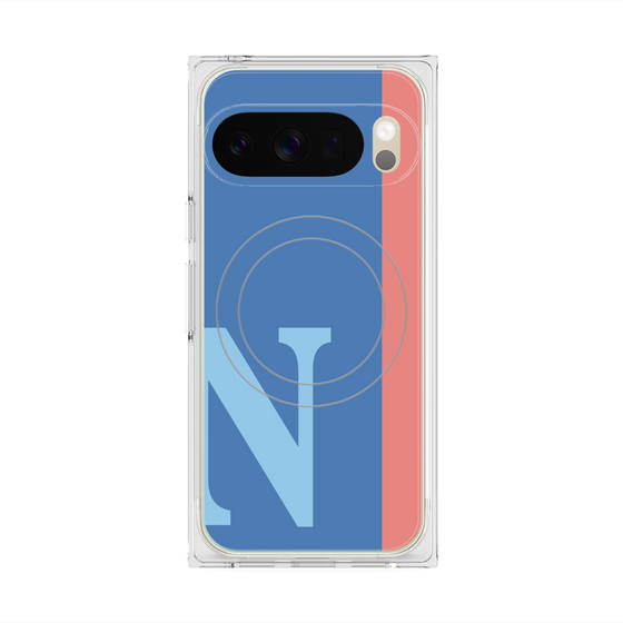 Premium Square Case with Pixelsnap［ Original - initial color line - N blue ］