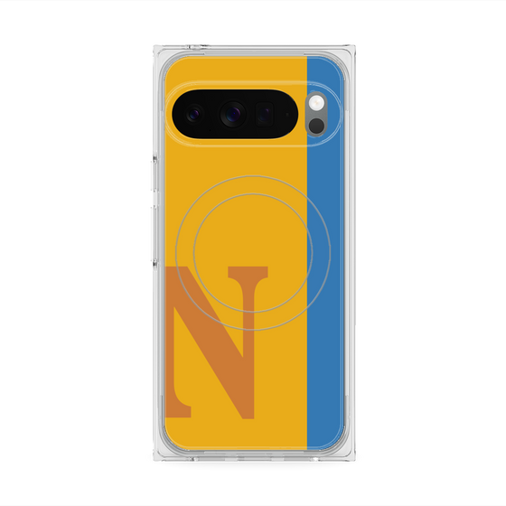 Premium Square Case with Pixelsnap［ Original - initial color line - N orange ］