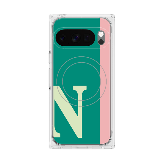 Premium Square Case with Pixelsnap［ Original - initial color line - N green ］