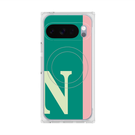 Premium Square Case with Pixelsnap［ Original - initial color line - N green ］