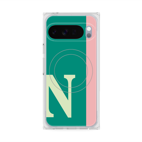 Premium Square Case with Pixelsnap［ Original - initial color line - N green ］