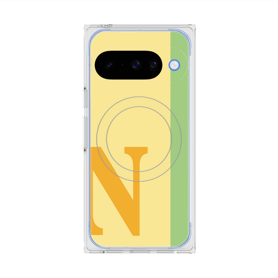Premium Square Case with Pixelsnap［ Original - initial color line - N yellow ］