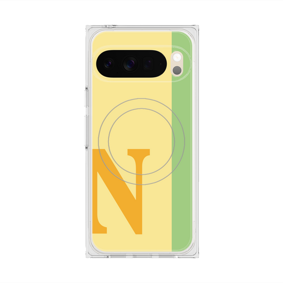 Premium Square Case with Pixelsnap［ Original - initial color line - N yellow ］